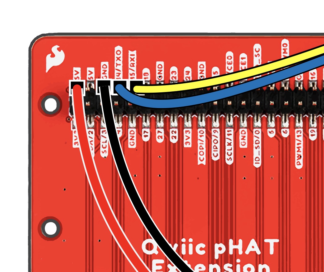 pHAT Extention and VCC wire